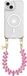 AVY Hoesje geschikt voor Apple iPhone 13 / 14 | Compatibel met MagSafe | Clear Case met Telefoonkoord 30CM | Polsband Cupid Clear Pink