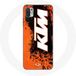 KTM Hoesje voor Xiaomi Redmi Note 10T 5G Logo wit oranje achtergrond Maniacase