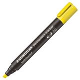 STAEDTLER 350-1 Lumocolor permanente marker, wigvormige punt, geel