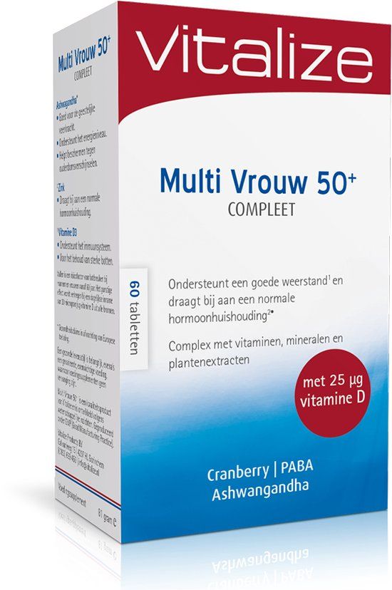 Vitalize Multi Vrouw 50+ Compleet 60 tabletten