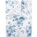LIVARNO® Parure de lit en coton ou Parure de lit réversible en coton, 140 x 200 cm (bleu imprimé/blanc)
