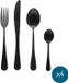 Unitra Set de couverts Giro 16 pièces Noir
