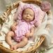 Poupée bébé en silicone, 33 cm, pour filles, modèle "reborn", dormant