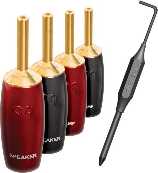 AudioQuest Banana 500 Banana Plug - Gold (4-pack)