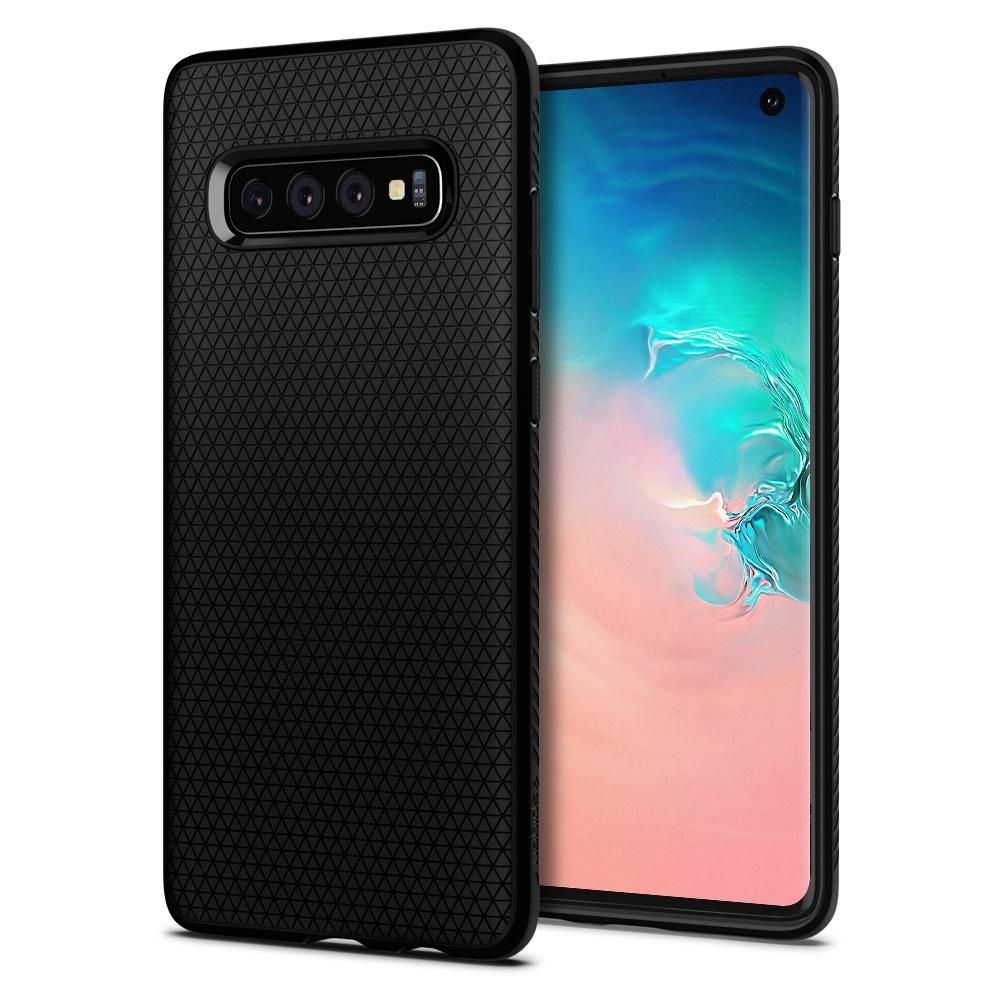 Spigen Liquid Air - Back Cover voor Samsung Galaxy S10 - Zwart
