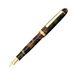 PLATINUM Japanse vulpen #3776 CENTURY CELLULOID TORTOISE F / 0,28-0,34 mm/handgemaakt/veer van 14 karaat goud/met geschenkdoos/vulpen