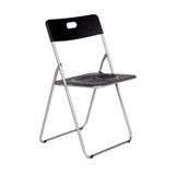 eurosilla Easy Folding Stoel, Zwart, 47 x 45 x 79 cm
