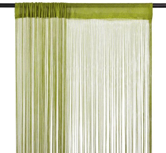 vidaXL Draadgordijnen - 100x250 cm - Groen - 2 stuks