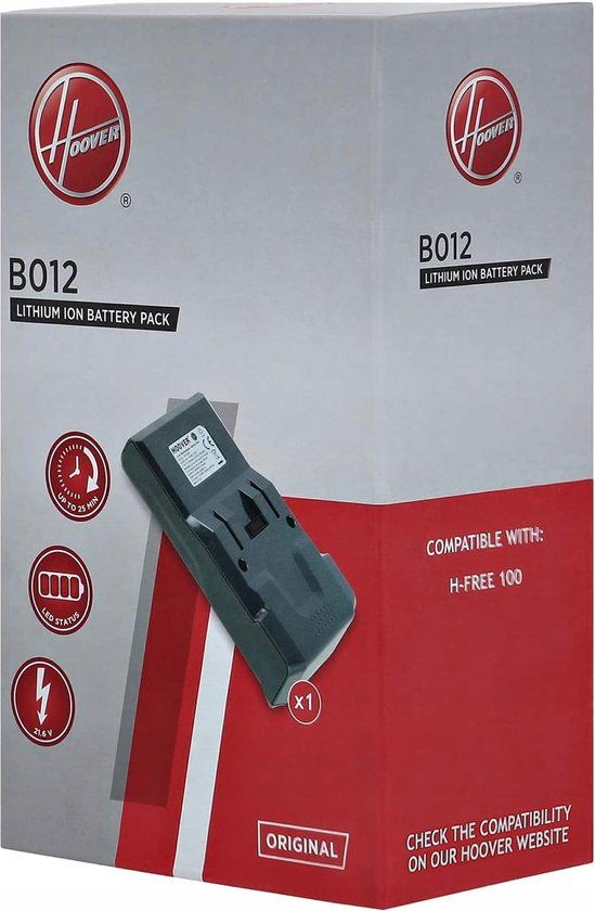 Hoover B012 ACCU 35602208 Stofzuiger - Grijs/Antraciet