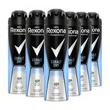 Rexona Men MotionSense Cobalt Dry Deodorantspray, antitranspirant, 48 uur bescherming tegen lichaamsgeur en okselzweet, 6 x 150 ml