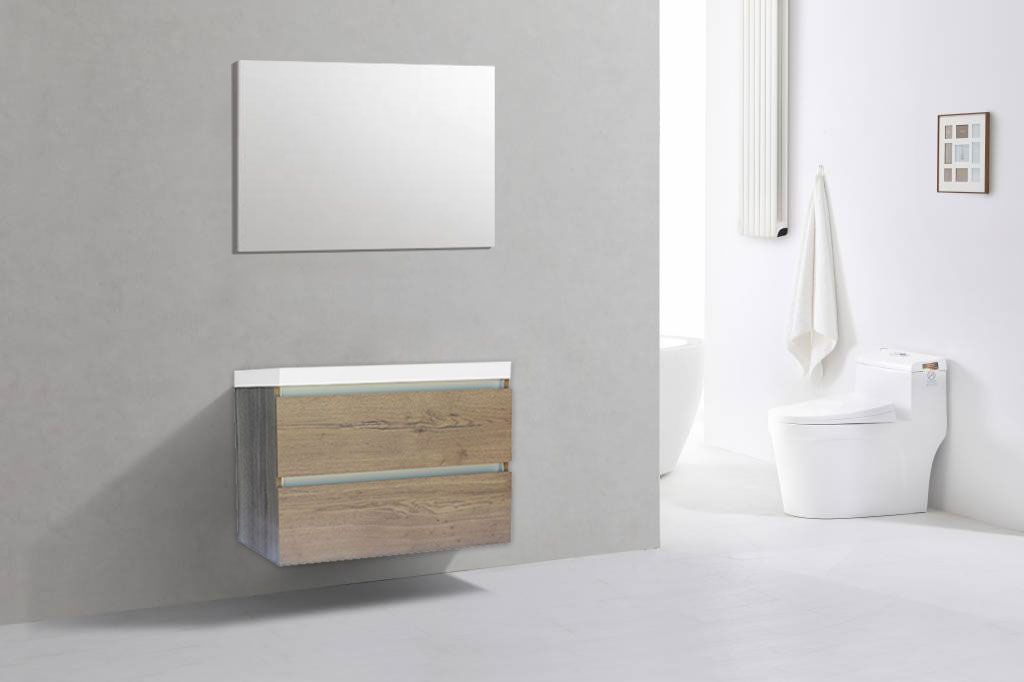 Badkamerplanet Generation Badkamermeubel Tabak Eik 80 cm Mineraal - 2021