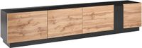 Beliani CLONCURRY - TV-meubel - Lichtbruin/Zwart - MDF