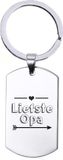 MC Living KadoExpress Sleutelhanger RVS - Liefste Opa