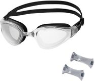Nils Aqua NQG180MAF - Zwembril - Zwart - Spiegelend - Anti-Fog - UV-bescherming