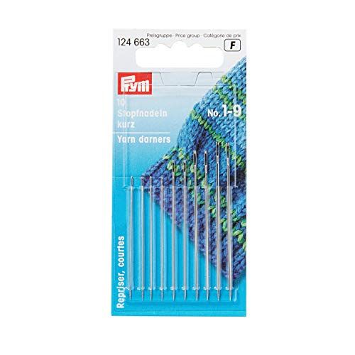 PRYM HT 1-9 KORT Eye stopnaald, 10 stuks, goud/zilver