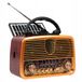 Blow RA10 - Radio portable rétro sur énergie solaire avec Bluetooth 5.0 - Marron