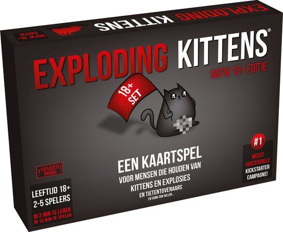 Exploding Kittens NSFW 18+ Editie - Nederlandstalig Kaartspel