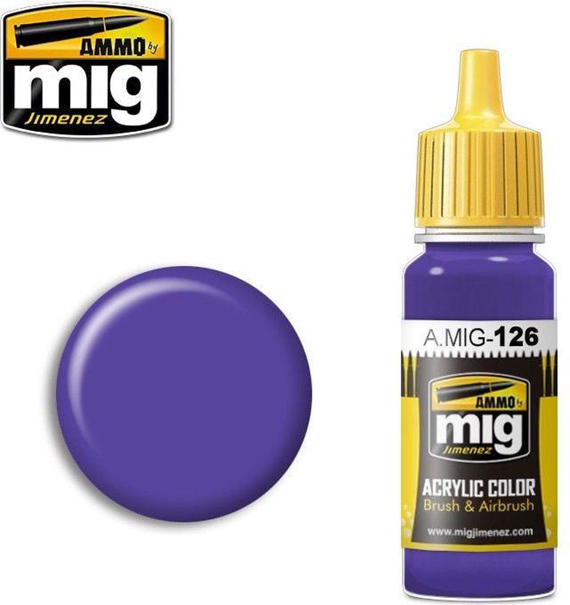 mig MIG-0126 Violet Acrylverf (17 Ml)