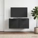 Maison Exclusive - Meuble TV mural noir 59,5 x 31 x 30 cm bois d'ingénierie