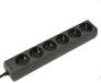 Extend BESLI Import/Export B.V. Tafelcontactdoos 6-voudig – Met randaarde, 1,5 meter kabel, 3x1.5mm², zwart