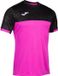 Joma Montreal Shirt Korte Mouw Heren - Fluo Roze / Zwart | Maat: 3XL