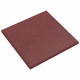 vidaXL Valbescherming Tegels Rood 50 x 50 cm Rubber