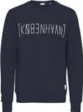 Solid KBH Sweatshirt Blauw Insigne Katoen Ronde Hals Lange Mouw Regular Fit Heren XXL