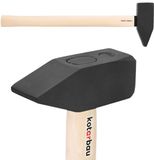 KOTARBAU® Voorhamer, 4 kg, Sloophamer, Staal, Houten Steel