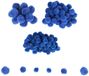 Colorations Mini Pompons Blauw, 100st.