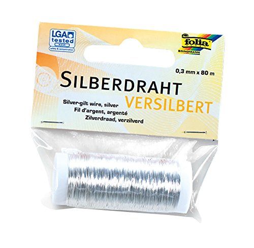 Folia 79360 Zilverdraad - 0,3 mm x 80 m - Knutselwerk & Sieraden