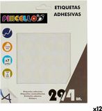 3896 Klevende etiketten Wit 17 x 24 mm Ovalen (12 Stuks)