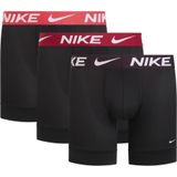 Nike Boxer Advanced Micro Dri-fit Pack De 3 - Noir/bordeaux/rouge, pointure X-Large