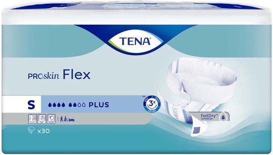 TENA Flex Plus - Small (30 stuks) - Extra plus - Incontinentieluiers