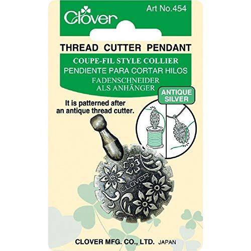 Clover - Garensnijder met Hanger Oud Zilver met Bloemenmotief - 1 Stuk