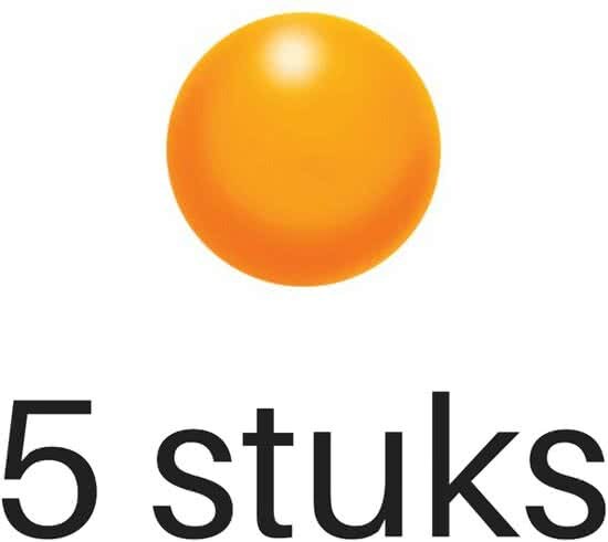 Aidapt 5 stuks stressbal om hand pols of onderarm te versterken - Oranje