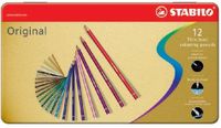 STABILO Crayons de couleur 8773 Original 12 Assorti | 5 Pièces