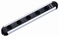 Bachmann 331.032 Primo Stekkerdoos met 5 x geaarde contactdozen, snoer 1,75 m, zwart