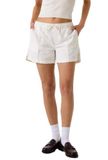 GUESS Short femme GJ Drawstring W6GD53D5NW2 7621235912703 - L, Blanc, XS