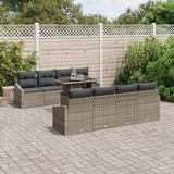 vidaXL Banc de jardin gris polyrotin
