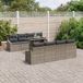 vidaXL Banc de jardin gris polyrotin