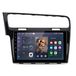 VW Golf 7 VII MK7 (2013-2020) 2+32GB 10-inch CarPlay Android 14 autoradio avec GPS, navigation, Wi-Fi, Bluetooth, DAB+, commande au volant, ports USB et interface KAM