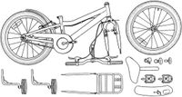 vidaXL Kinderfiets 16 Inch Wit