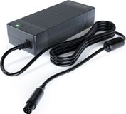 GO SOLID! Oplader 36V Zwart Kunststof 3-pins voor Van Dijck e-bike