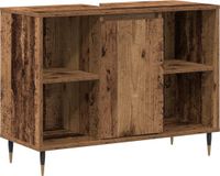 vidaXL Badkamerkast Oud Hout 80 x 33 x 60 cm
