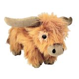 Inware pluche Schotse hooglander koe knuffeldier - bruin - staand - 24 cm