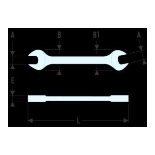 Facom Steeksleutel "Series 44" 1/2x9/16 - 1 stuk