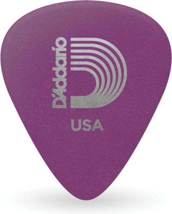 D'Addario 1DPR6-25 Duralin plectrum Standard Heavy 1,2 mm 25-Pack - Paars