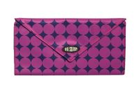 Grote Big Skinny Grote Skinny Slimvelope Plum Dot Tri Fold Checkbook, Paars, One Size