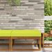 vidaXL Coussin de banc d'extérieur Polyester Vert 80 x 80 cm