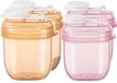OEM Kivora B.V. Voedselveilige Babyvoeding Potjes Set (4 Stuks) - Oranje/Roze